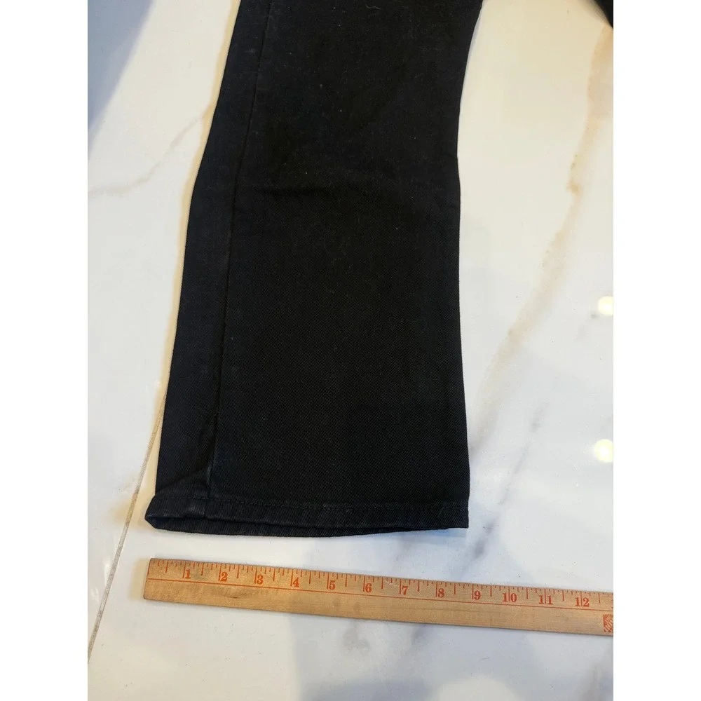 Oscar‎ Jeans Selected Mens Black Denim Straight Leg Pants 42x32 100% Cotton